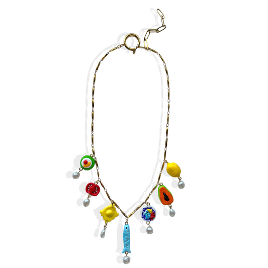 Summer Lunch Charm Necklace